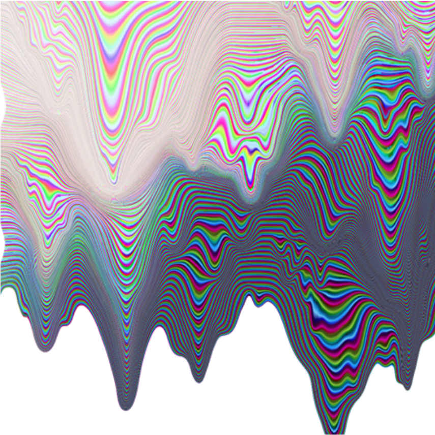 Psychedelic Wave Patterns PNG image