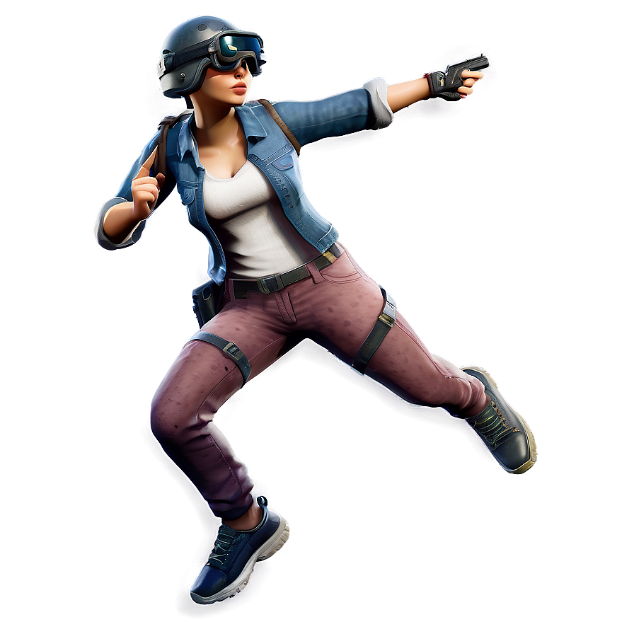 Pubg Character Jumping Png Wvs93 PNG image