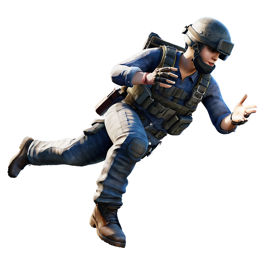 Pubg Character Parachuting Png Sgh91 PNG image