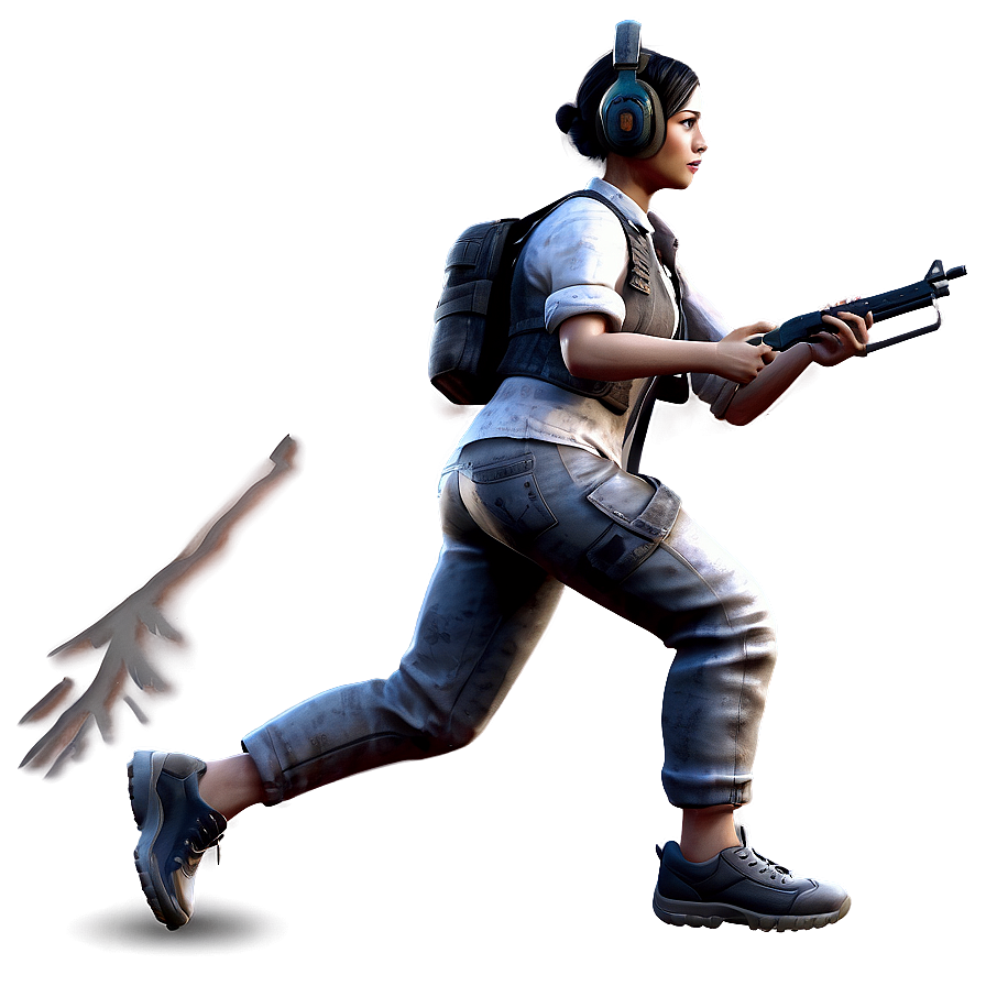 Pubg Character Running Png Lld40 PNG image