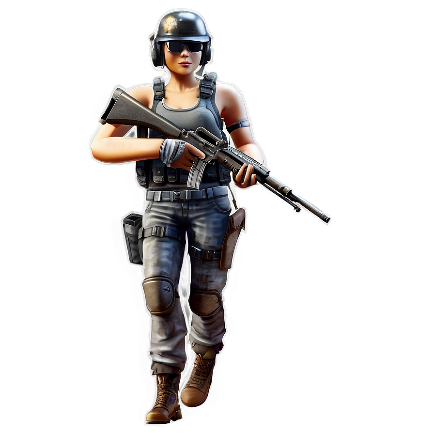 Pubg Character With Chicken Dinner Png 77 PNG image