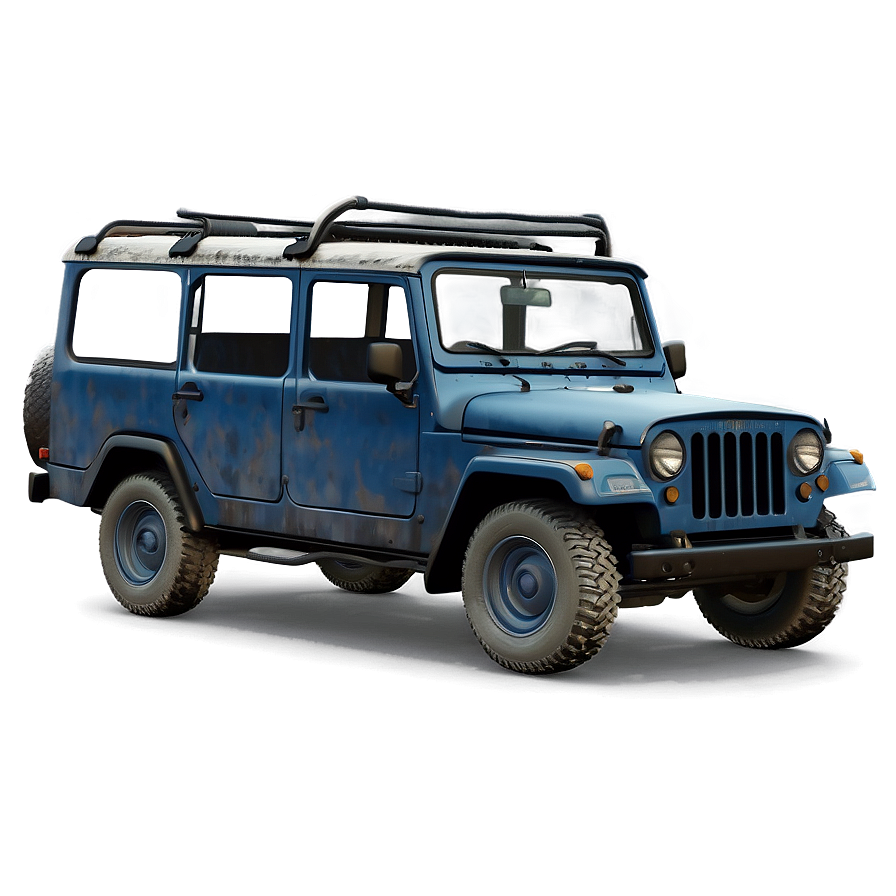 Pubg Character With Uaz Jeep Png Mkq97 PNG image