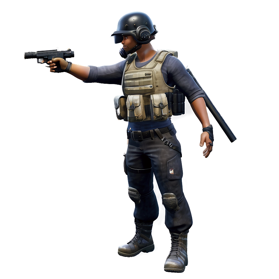 Pubg Hero In Battle Gear Png 53 PNG image