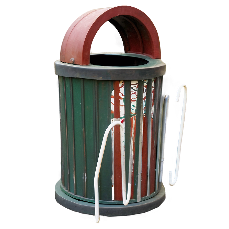 Public Park Trash Bin Png 05042024 PNG image