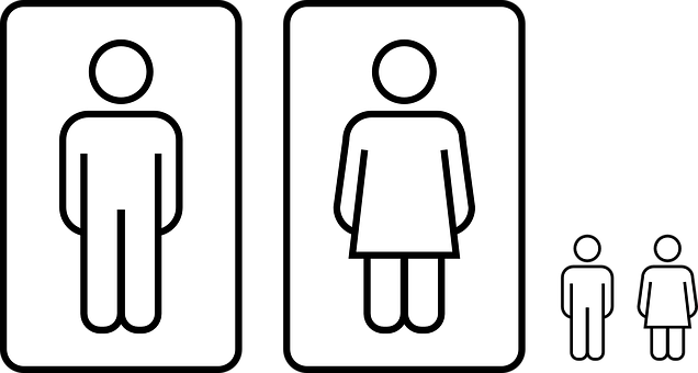 Public Restroom Gender Signs PNG image