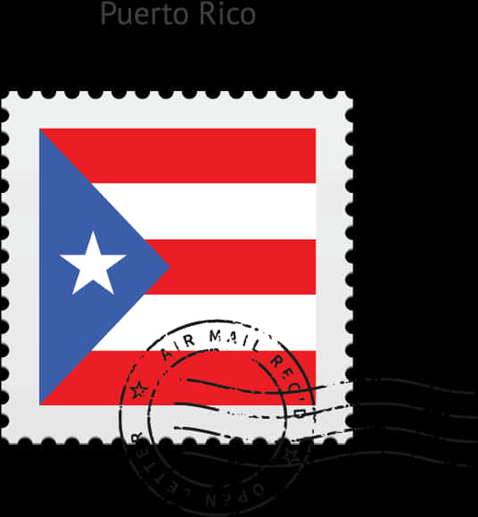 Puerto Rico Flag Stamp PNG image