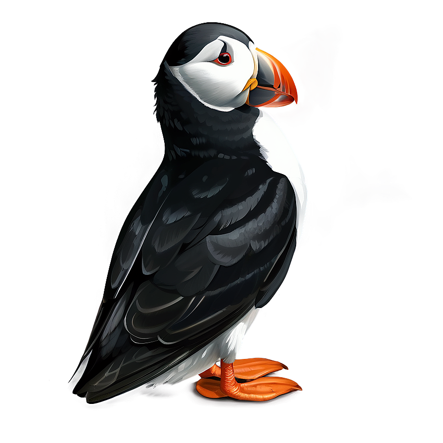 Puffin Black And White Png 06292024 PNG image