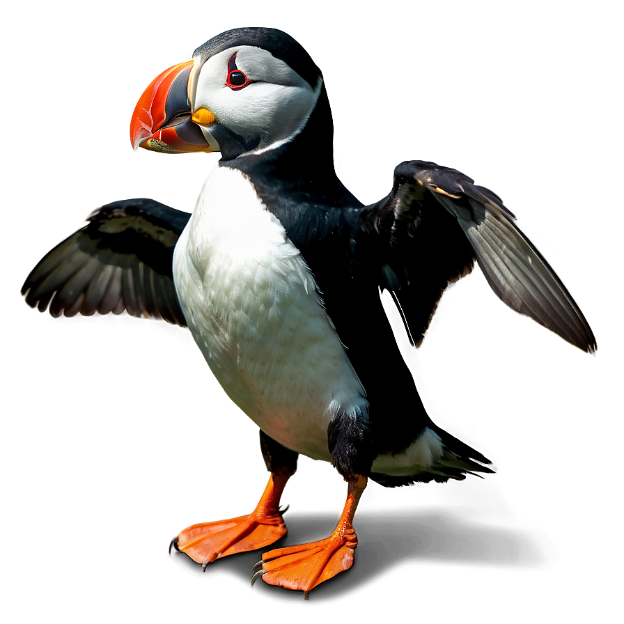 Puffin Landing Png Xso PNG image