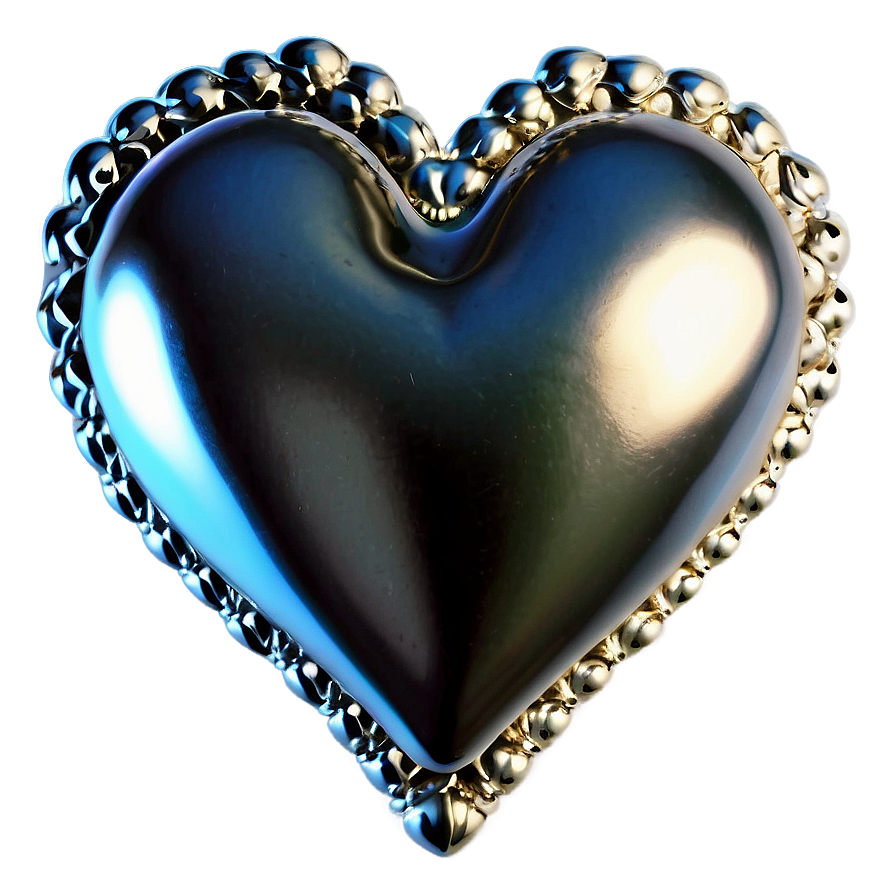 Puffy Heart Border Png 05252024 PNG image