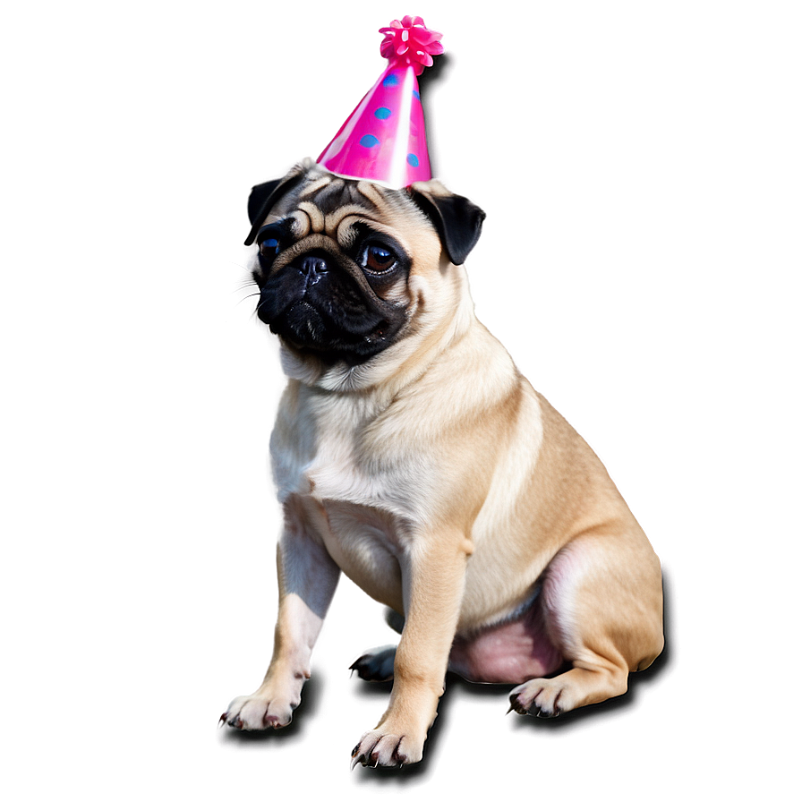 Pug Birthday Party Png Lxs PNG image