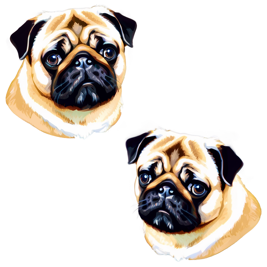 Pug Dog Head Png 06212024 PNG image