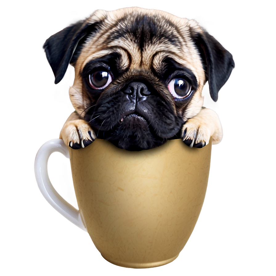 Pug In A Cup Png Mvt PNG image