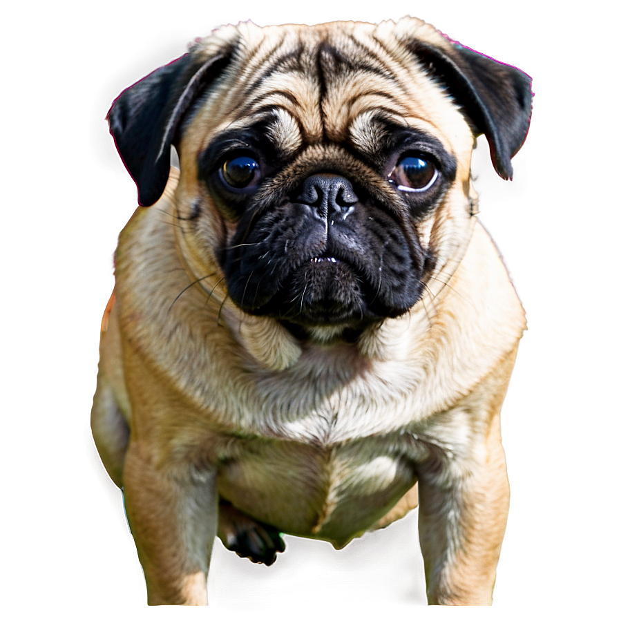 Pug In Garden Png 42 PNG image