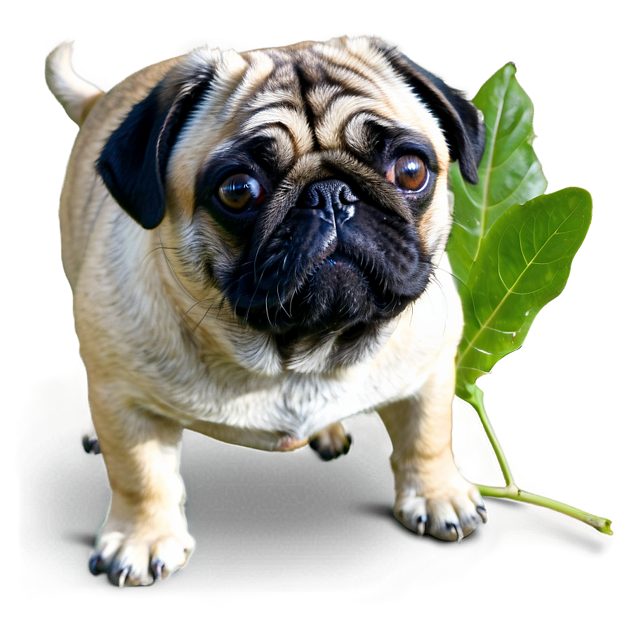 Pug In Garden Png 79 PNG image