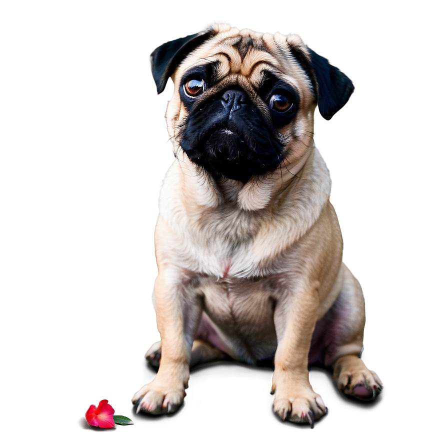 Pug In Love Png 05232024 PNG image