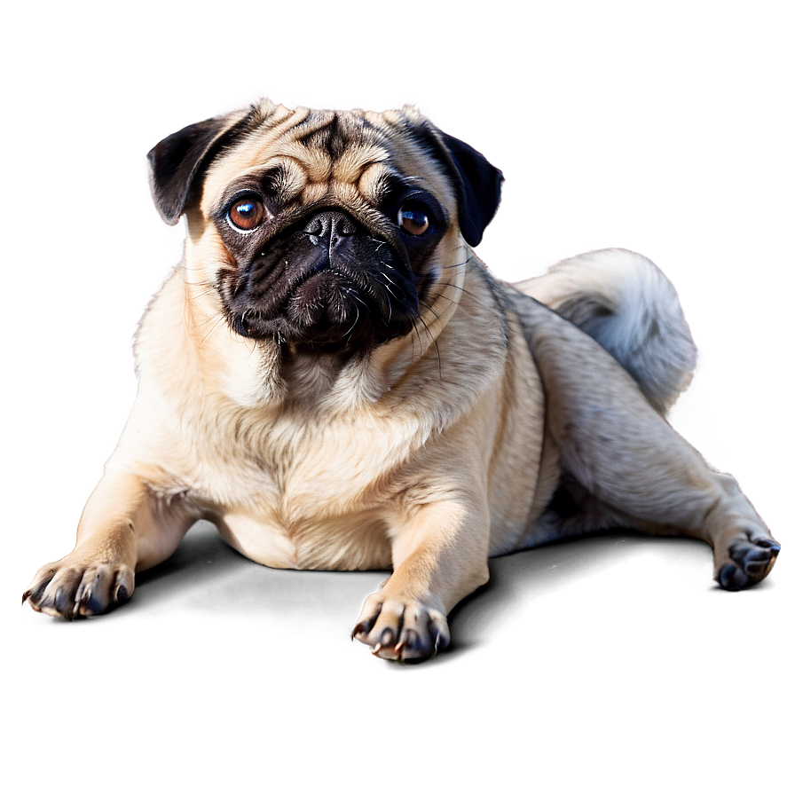 Pug On Beach Png 11 PNG image