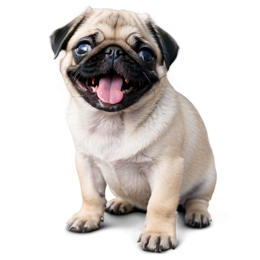 Pug Puppy Yawn Png Mhq62 PNG image