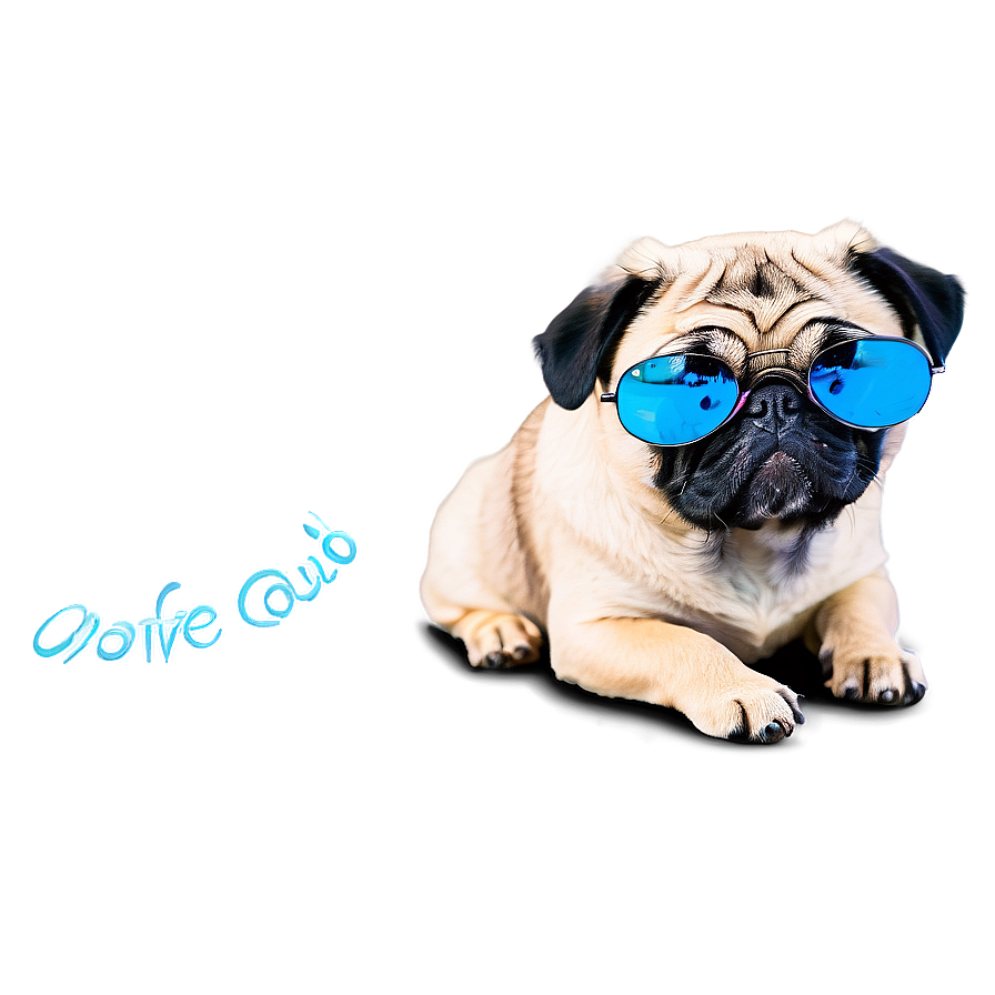 Pug With Sunglasses Png 54 PNG image