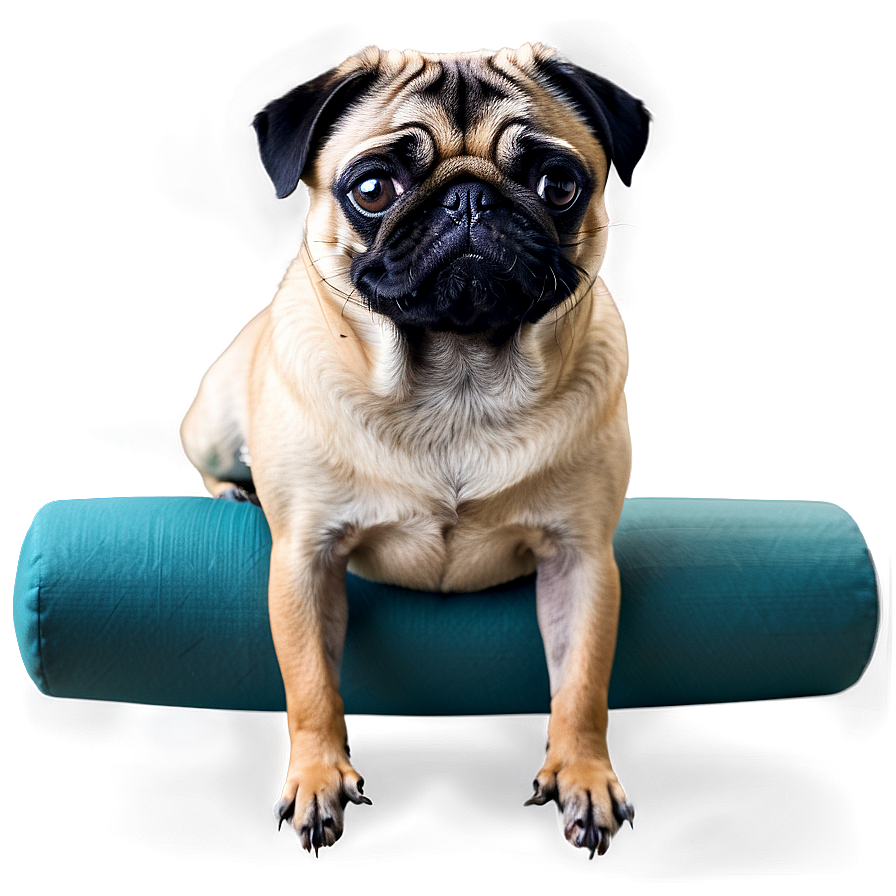 Pug Yoga Pose Png 05232024 PNG image