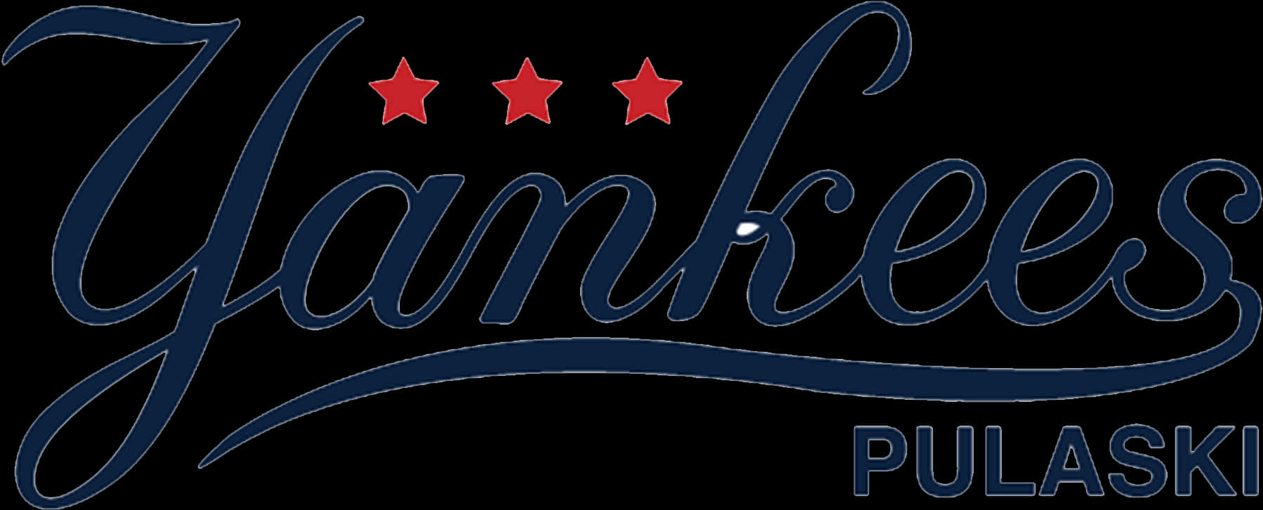Pulaski Yankees Logowith Stars PNG image