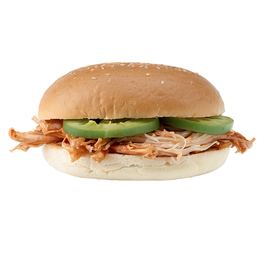 Pulled Chicken Sandwich Png 84 PNG image