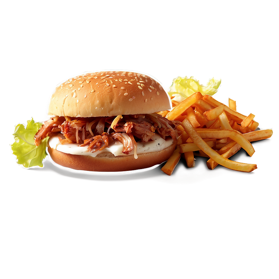 Pulled Pork Burger Png 05042024 PNG image