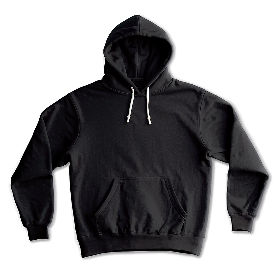 Pullover Black Hoodie Png 05252024 PNG image