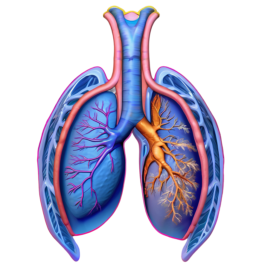 Pulmonary Circulation Diagram Png Aed20 PNG image