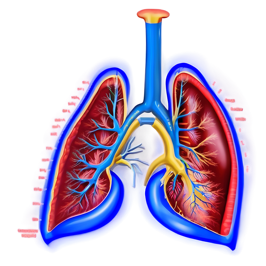 Pulmonary System Chart Png 80 PNG Image