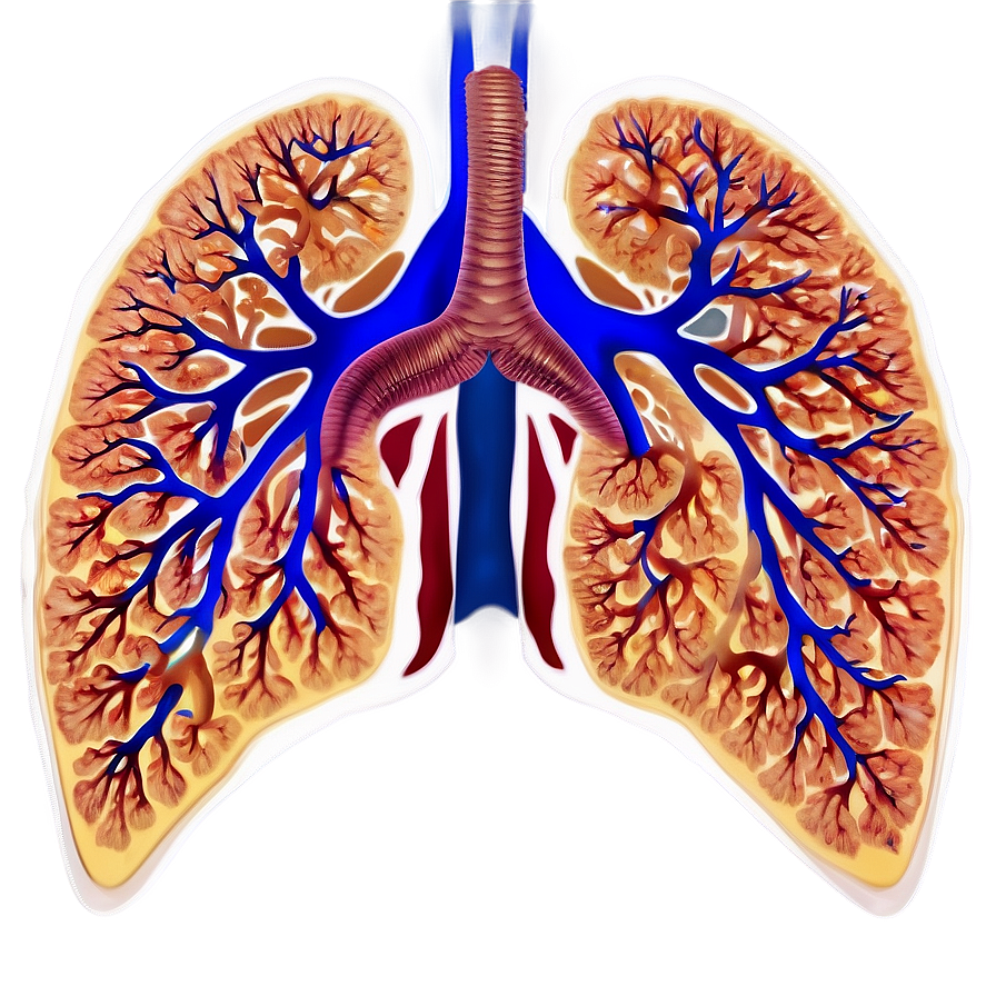 Pulmonary System Chart Png Urr PNG image