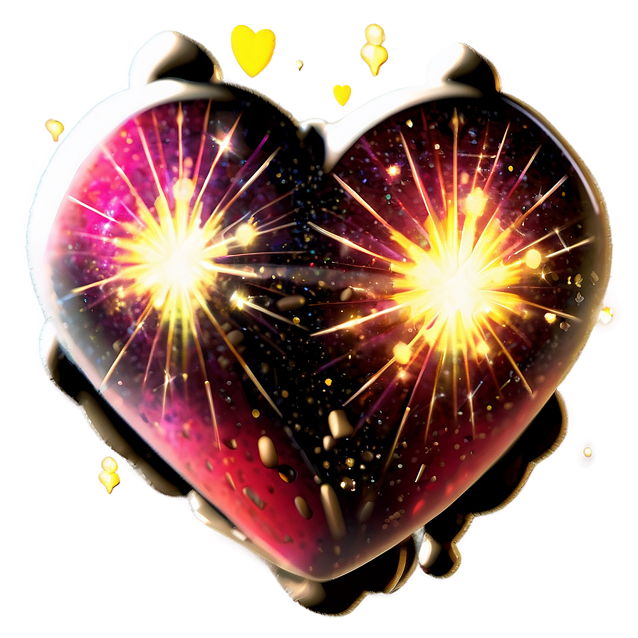 Pulsating Stardust Heart Png 64 PNG image