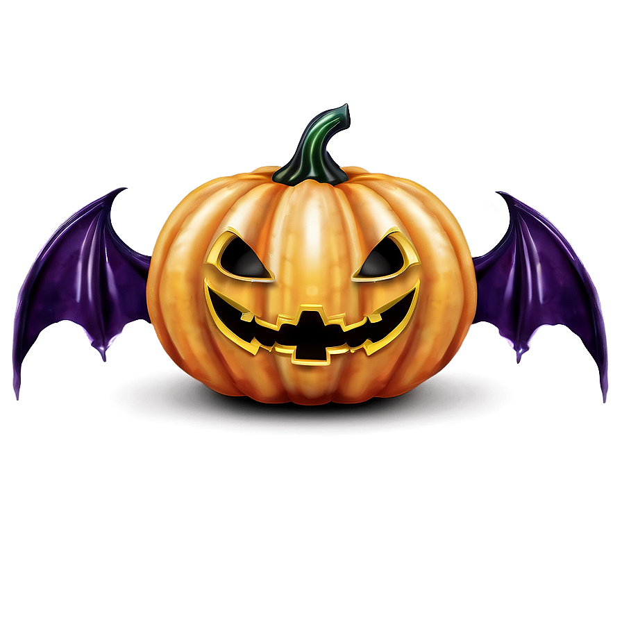 Pumpkin And Bats Png 04292024 PNG image