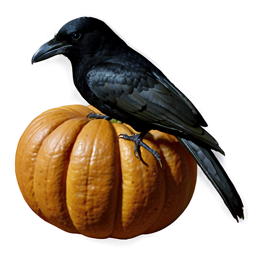 Pumpkin And Crow Png Wxt PNG image