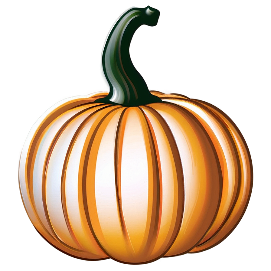 Pumpkin Outline Art Png 06202024 PNG image