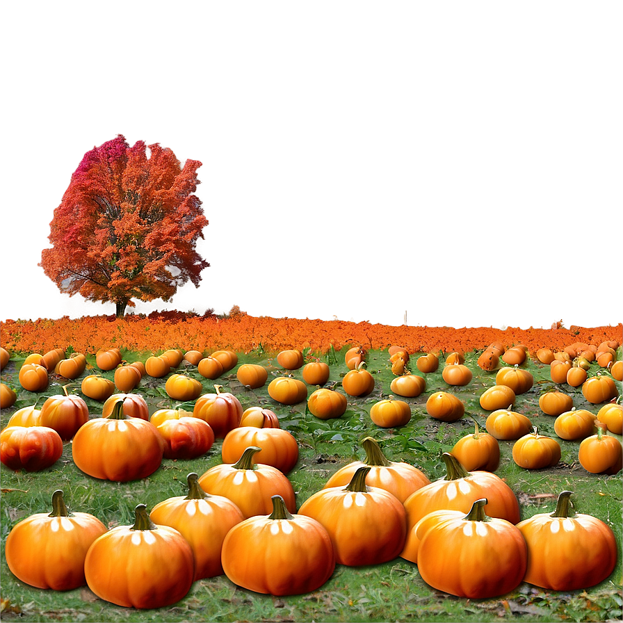 Pumpkin Patch And Fall Foliage Png Tlg13 PNG image