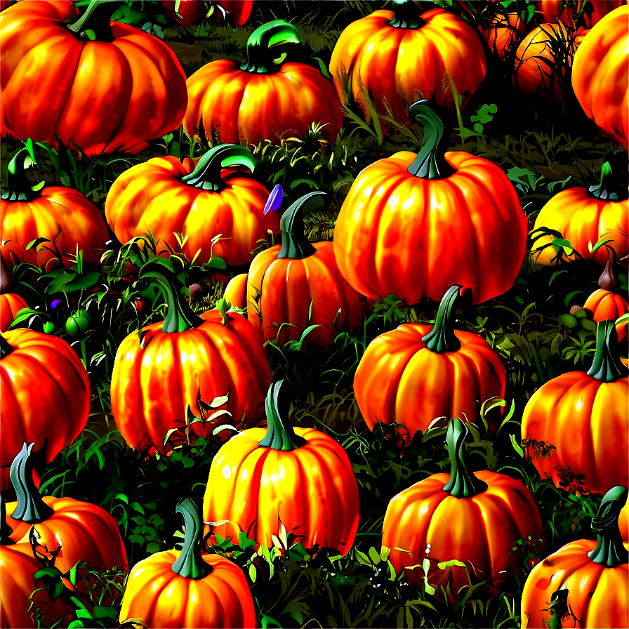 Pumpkin Patch Field Png 04292024 PNG image