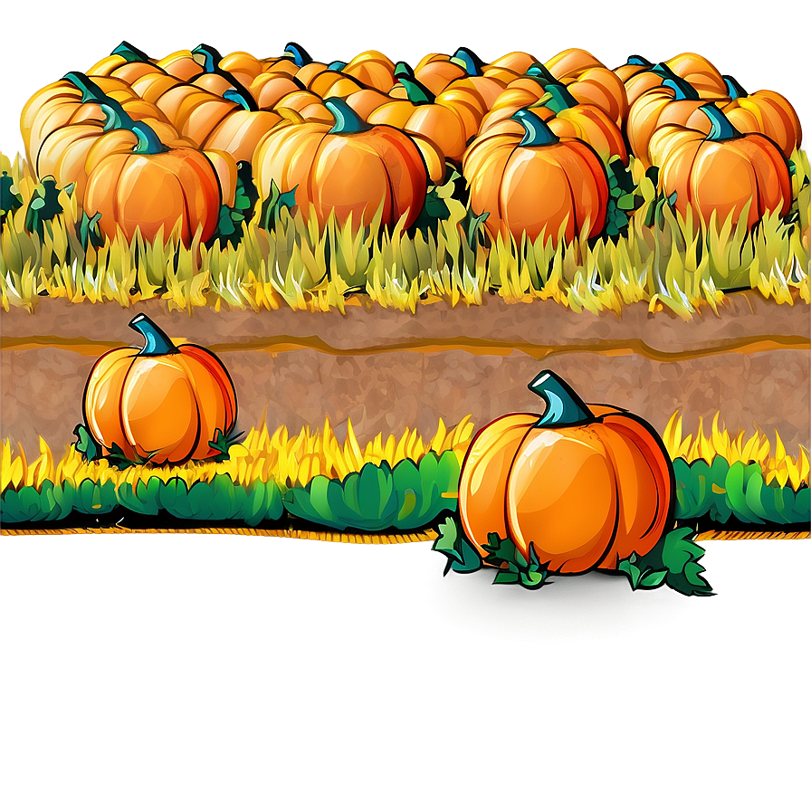 Pumpkin Patch Field Png 16 PNG image