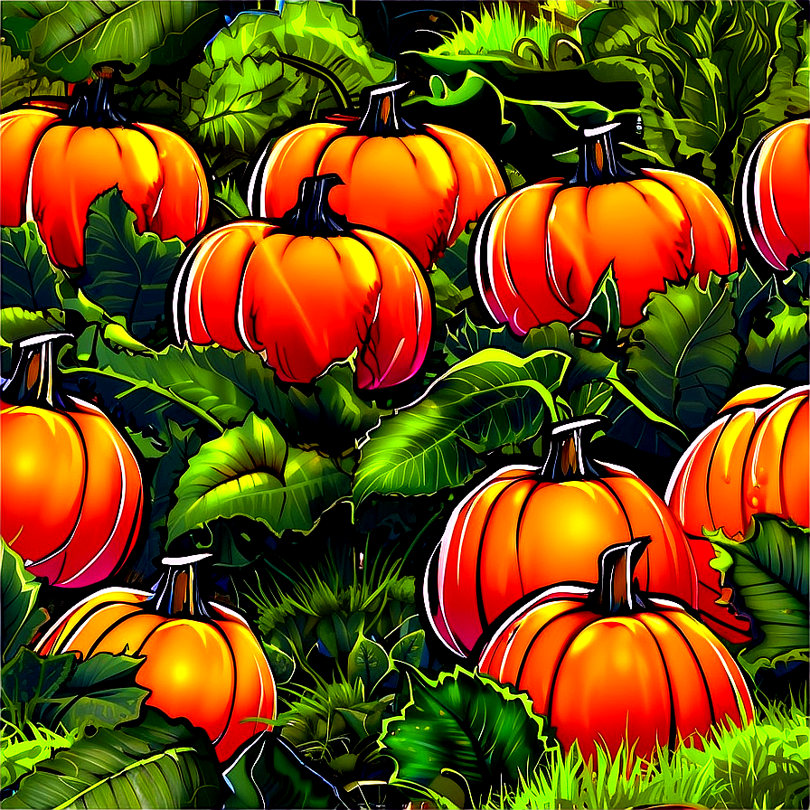 Pumpkin Patch Field Png Ofr PNG image