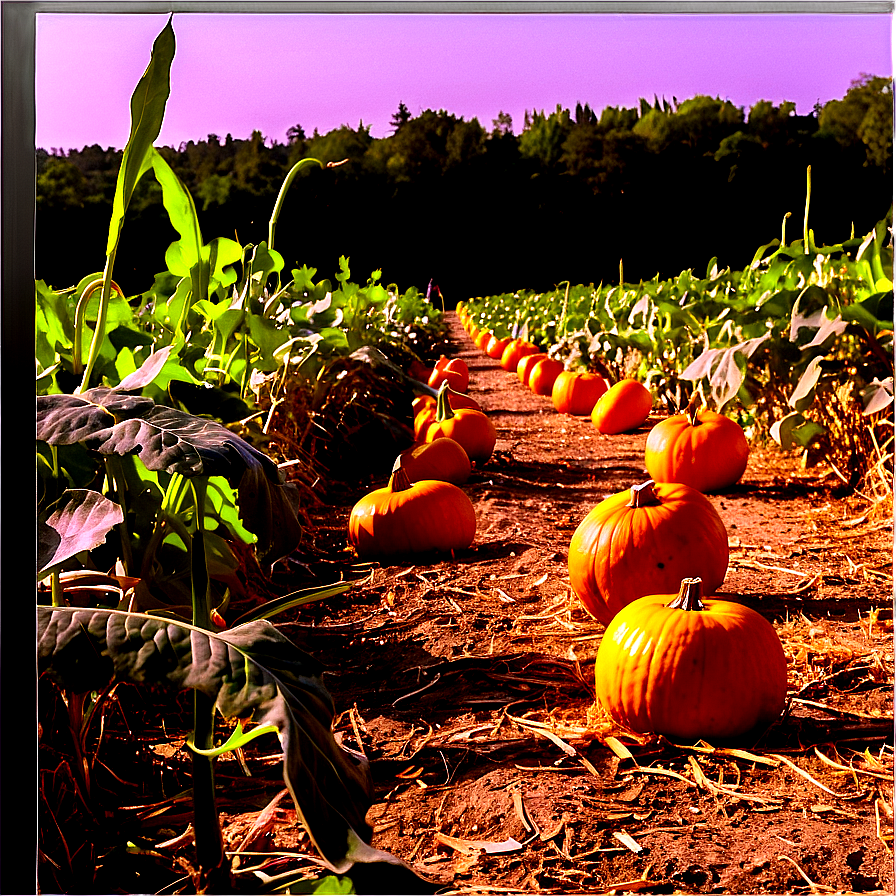 Pumpkin Patch On Farm Png 5 PNG image