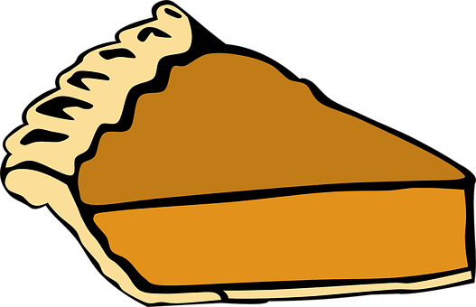 Pumpkin Pie Slice Graphic PNG image