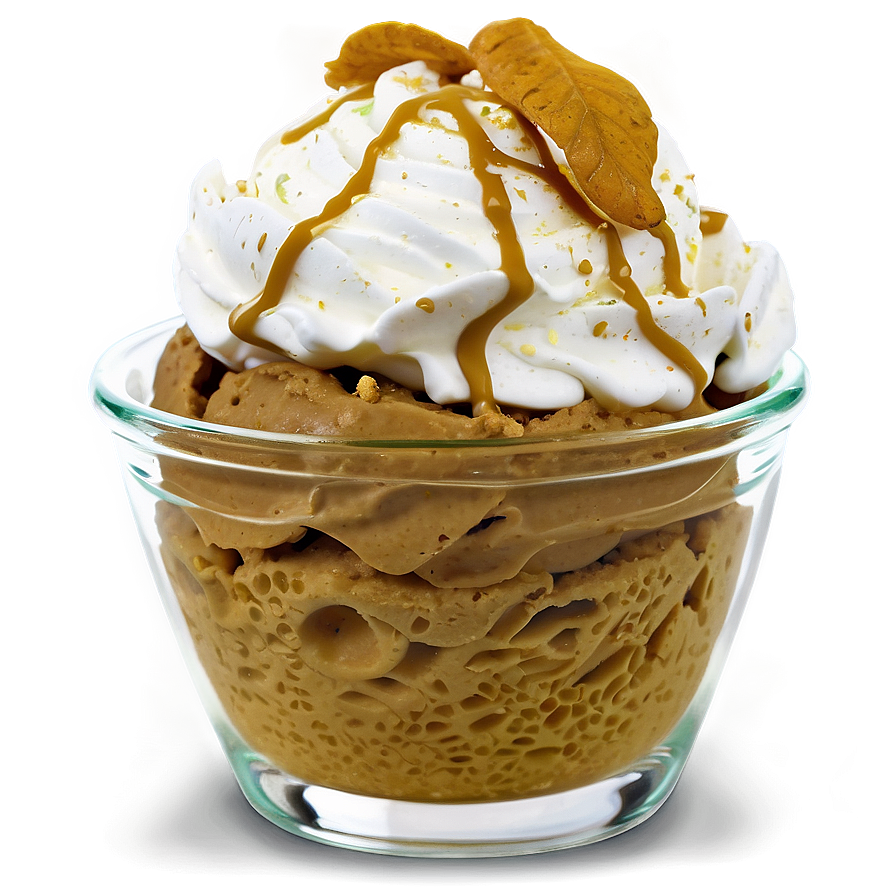 Pumpkin Spice Ice Cream Sundae Png 06282024 PNG image