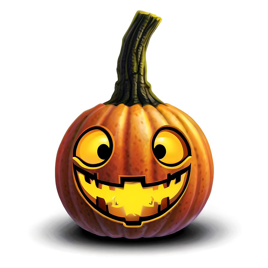 Pumpkin With Glasses Png 04292024 PNG image