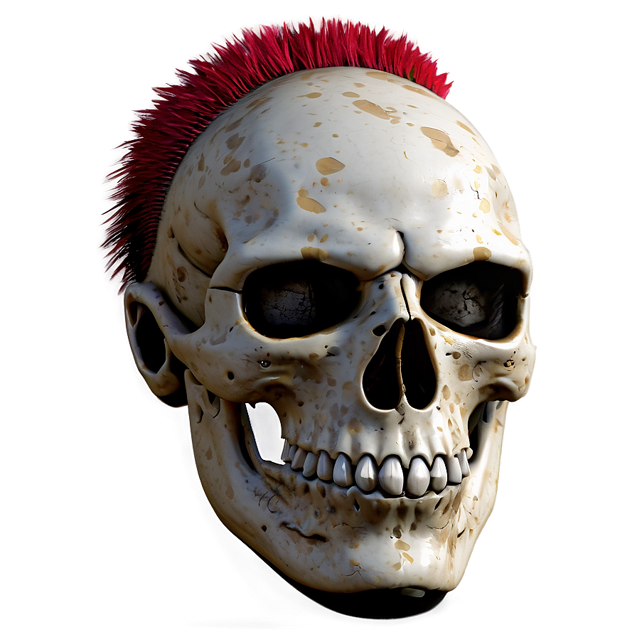 Punk Skull Face Depiction Png 3 PNG image