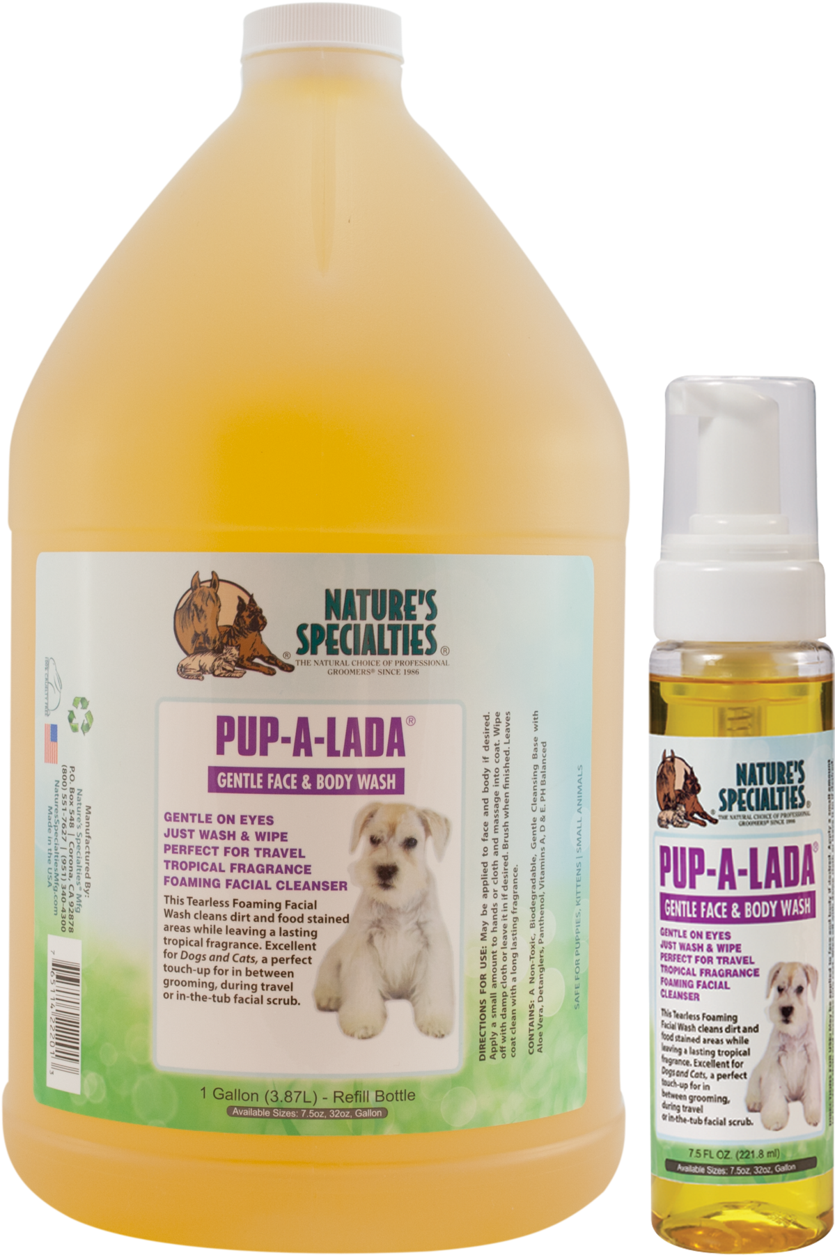 Pup A Lada Dog Wash Products PNG image