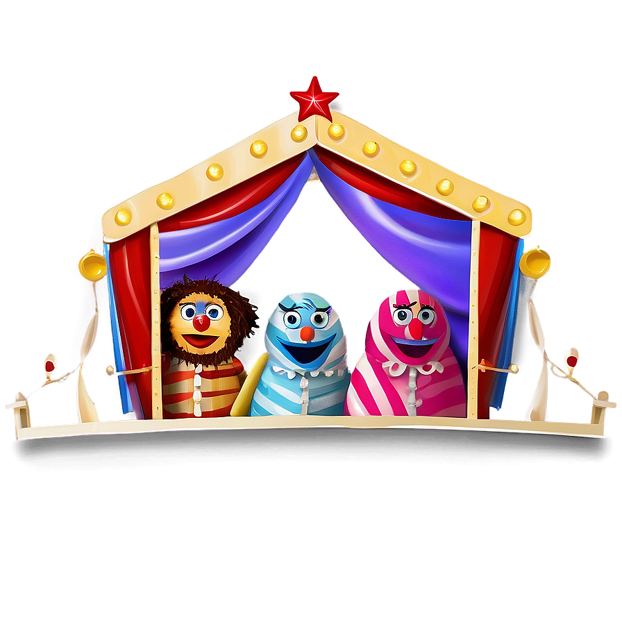 Puppet Theater Show Png 06252024 PNG image