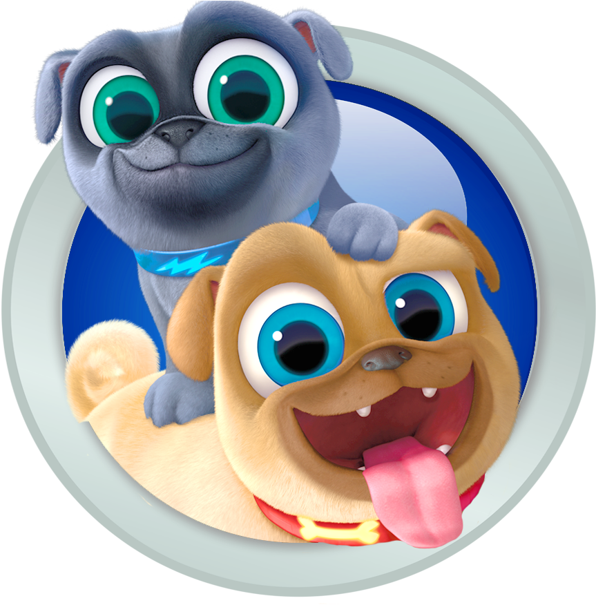 Puppy Dog Pals Bingoand Rolly PNG image