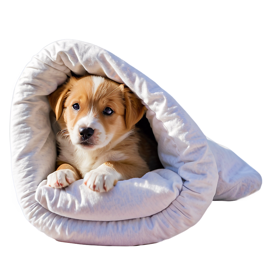 Puppy In Bed Png Opo53 PNG image