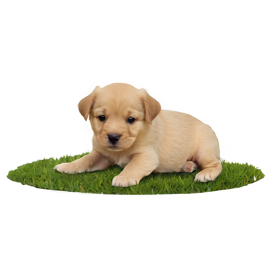 Puppy On Grass Png Ldb PNG image