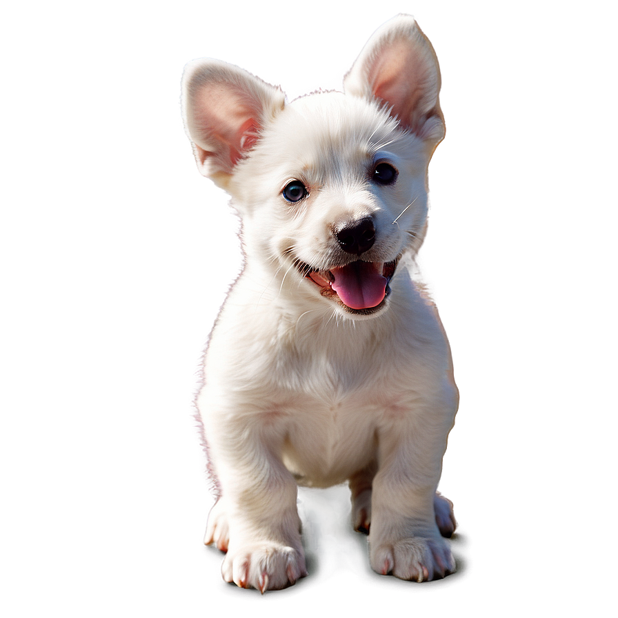 Puppy With Flowers Png 70 PNG image