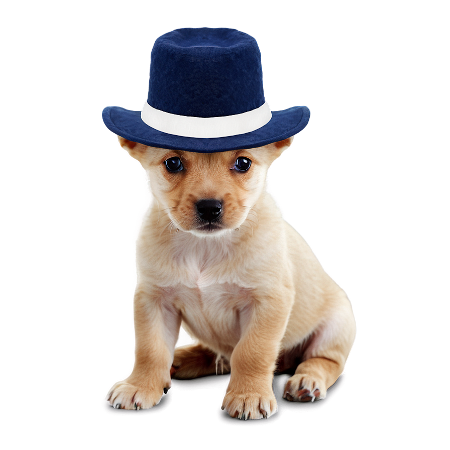 Puppy With Hat Png 05062024 PNG image